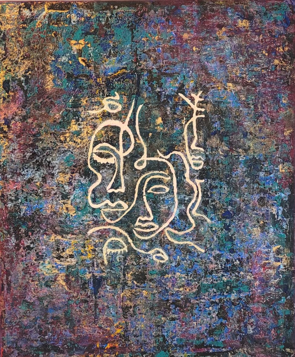 o.T. | 50x60cm | Rakeltechnik | 2024