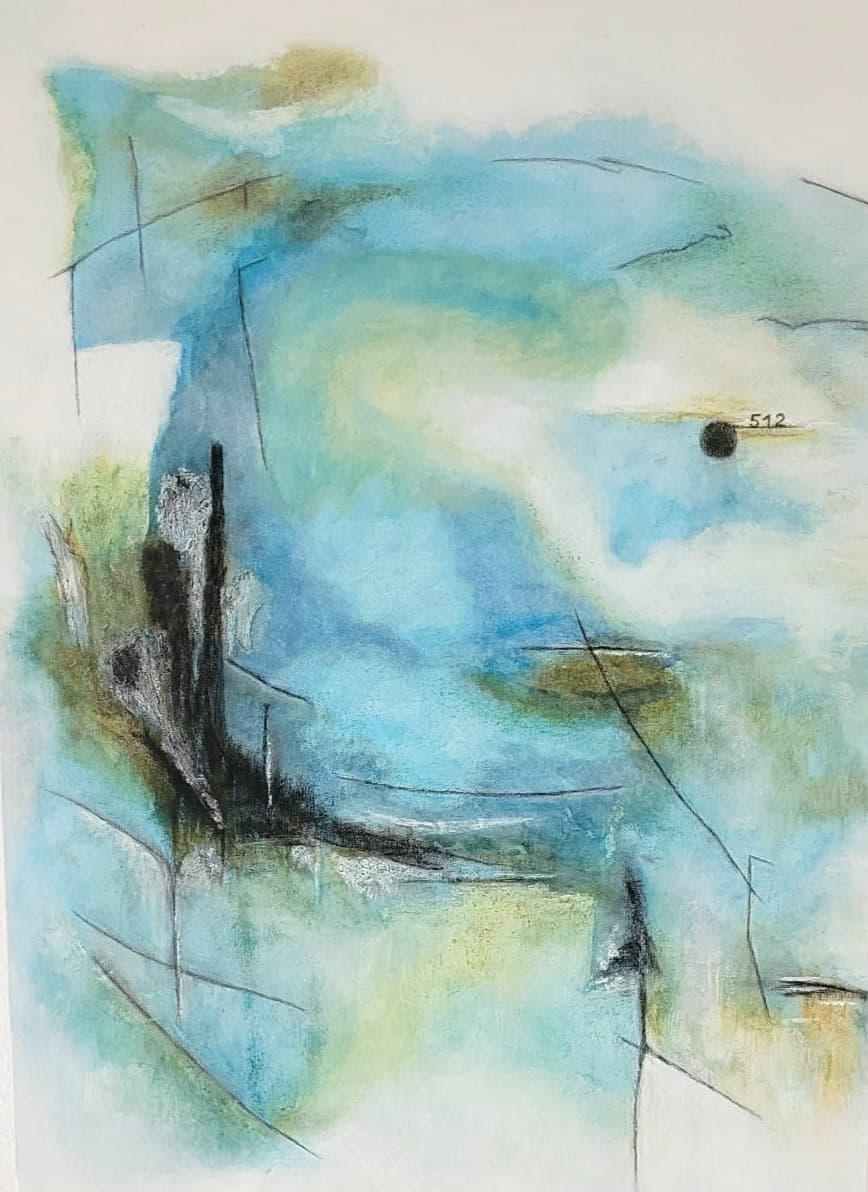 o.T. | 60x80cm | Acryl und Pastellkreide | 2024