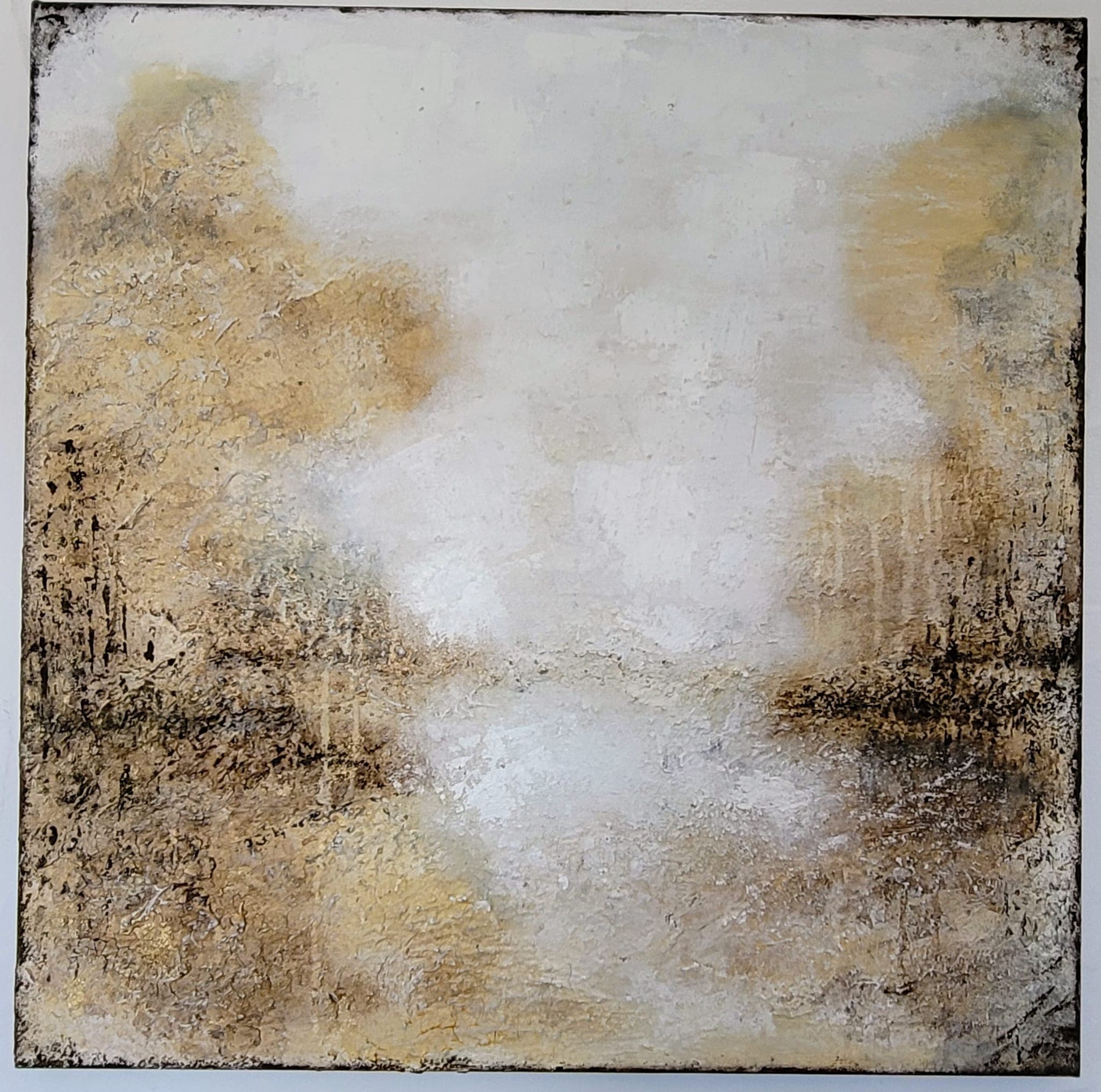 Waldlichtung | Spachteltechnik | 2022 | 80x80cm