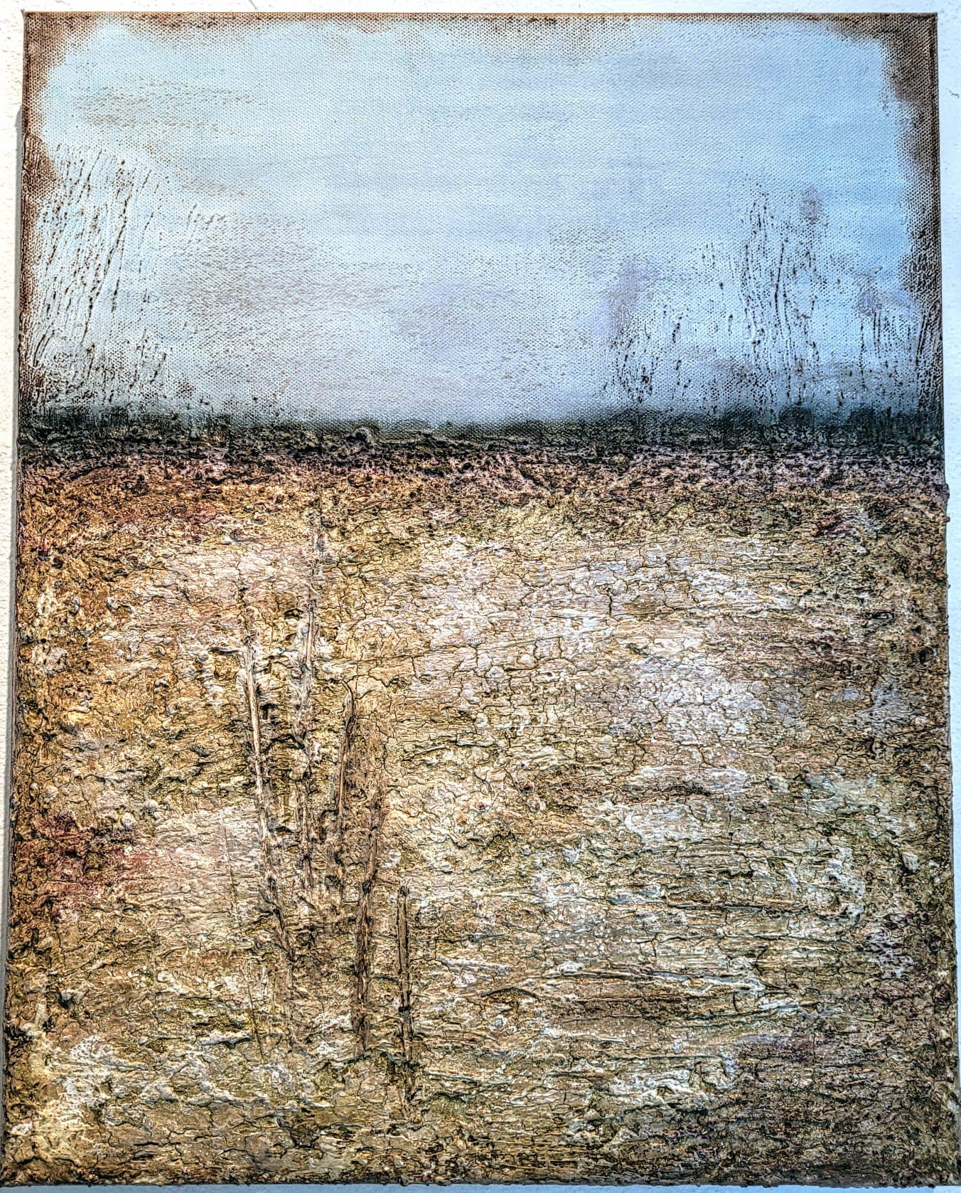 Steppenlandschaft | Spachteltechnik | 40x50cm | 2022