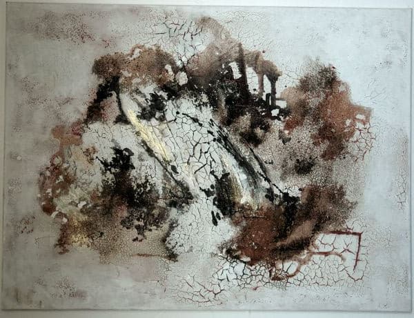 Aufbruch | 2013 | Mischtechnik mit Beize und Tinte | 50x70cm