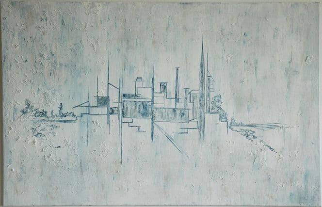 o.T. | 2012 | Acryl/Rindenmulch | 75x120cm