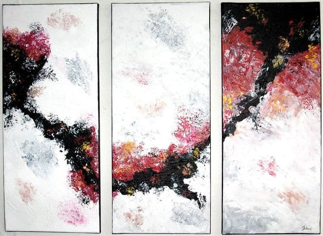 Triptychon | 2010 | Mischtechnik in Acryl | 3x30cm