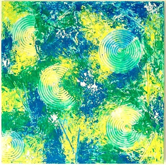 Circles | 2010 | Spachteltechnik in Acryl | 80x80cm