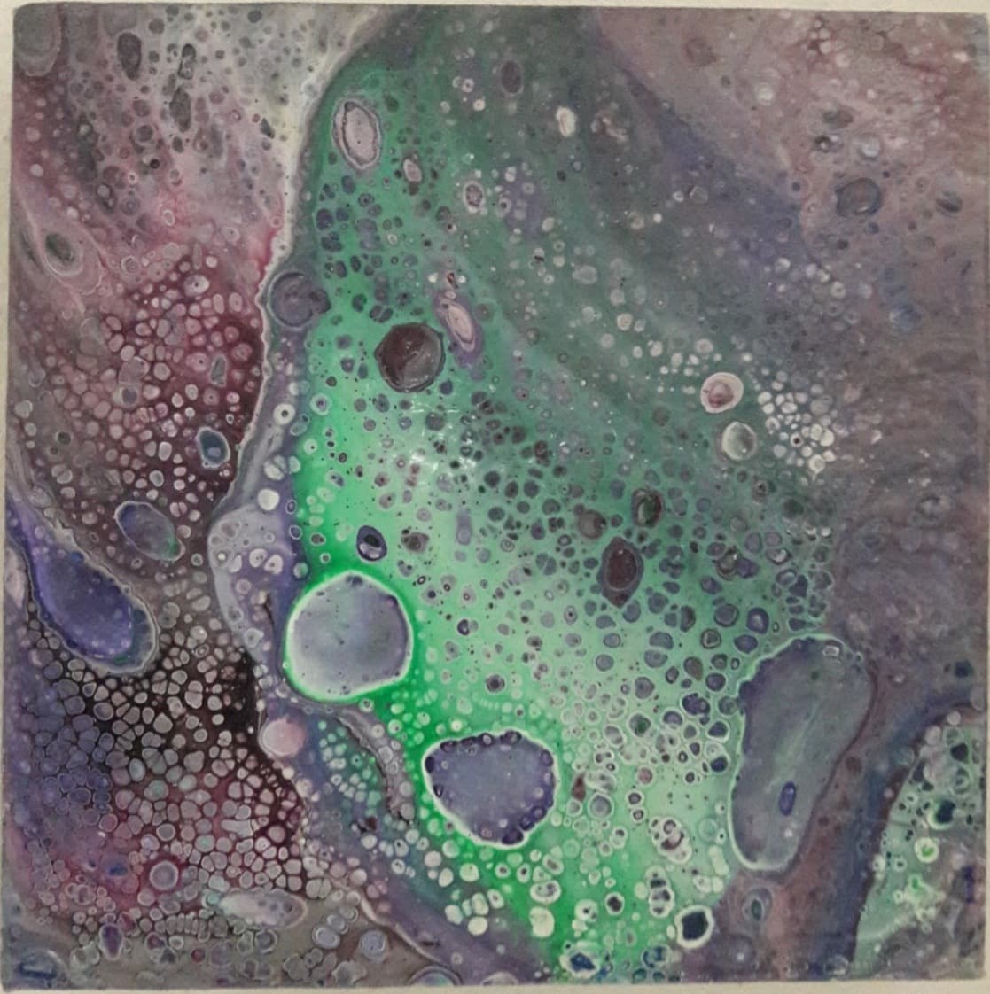 o.T. | 2017 | Acryl Fluid Painting | 20x20cm