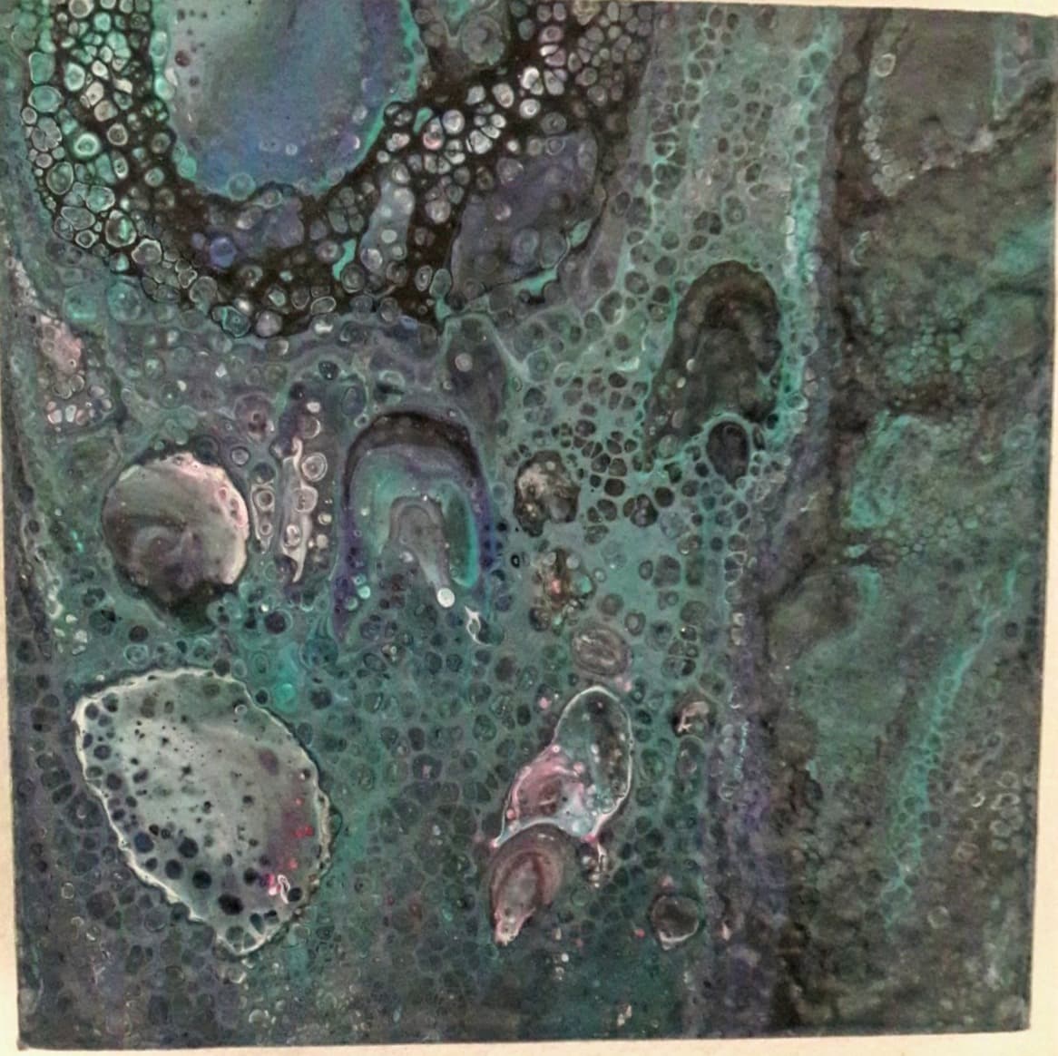 o.T. | 2017 | Fluid Painting | 20x20cm