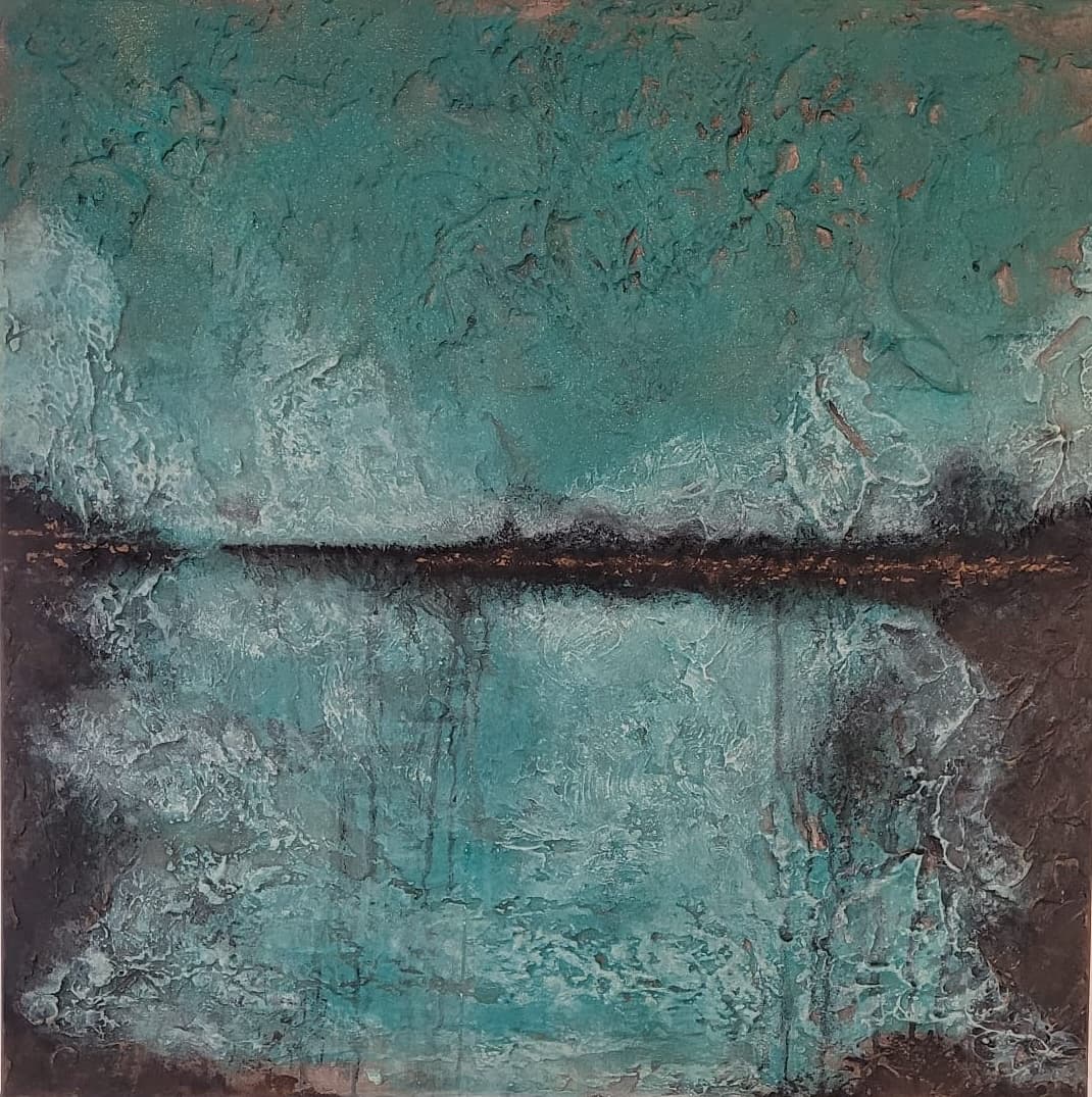 Spachteltechnik | 70x70cm | 2026